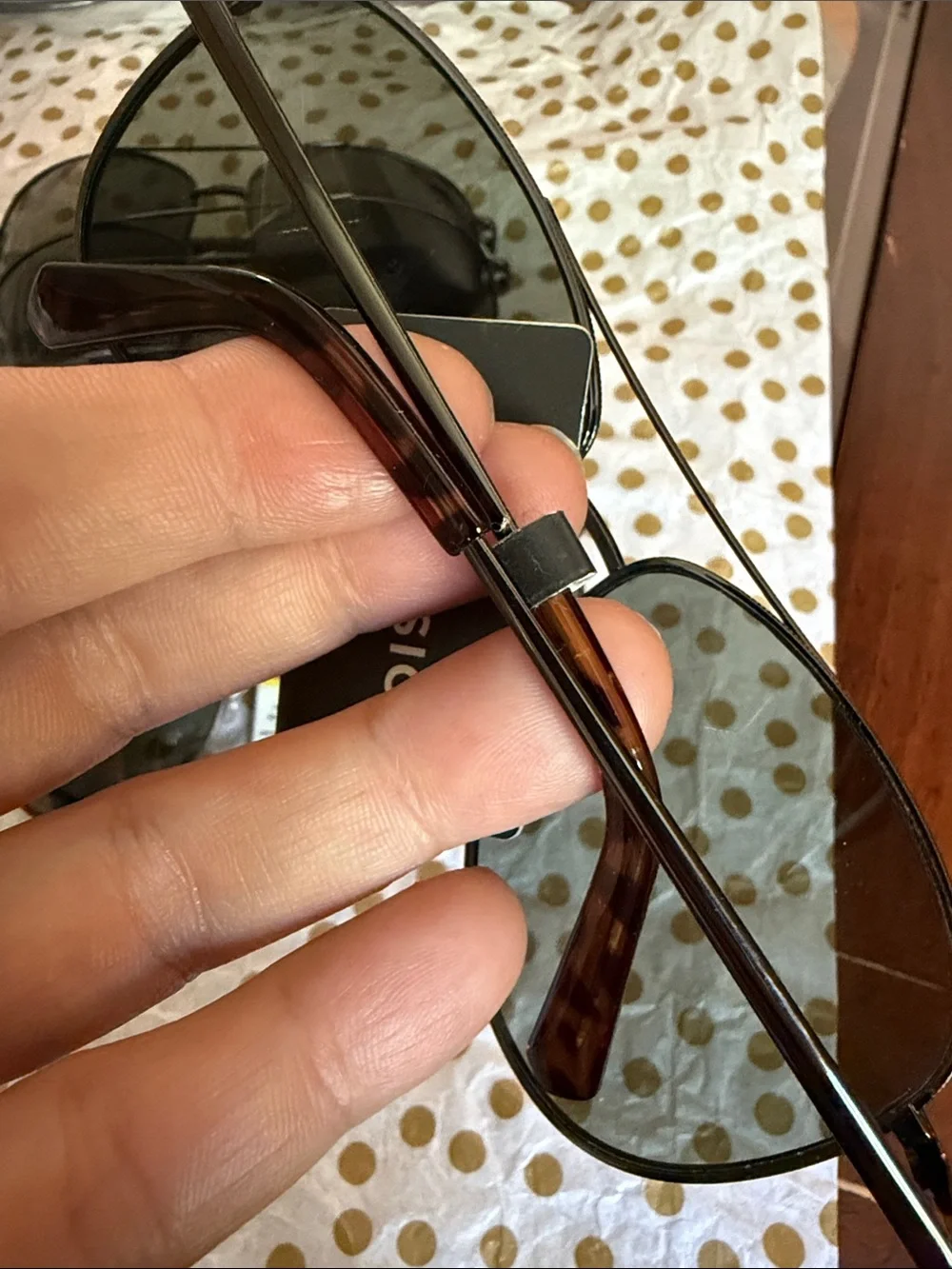 Sears Black and Smoke Brown Aviator Classic Sunglasses Set